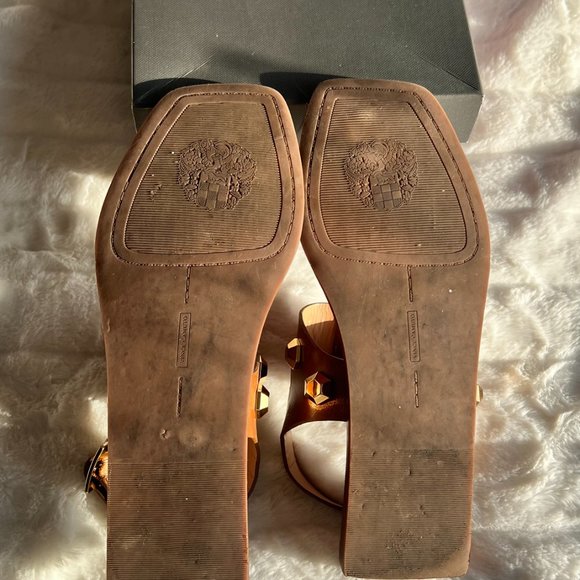 Vince Camuto Womens Dailette Leather Ankle Strap Thong Sandals - Picture 8 of 15